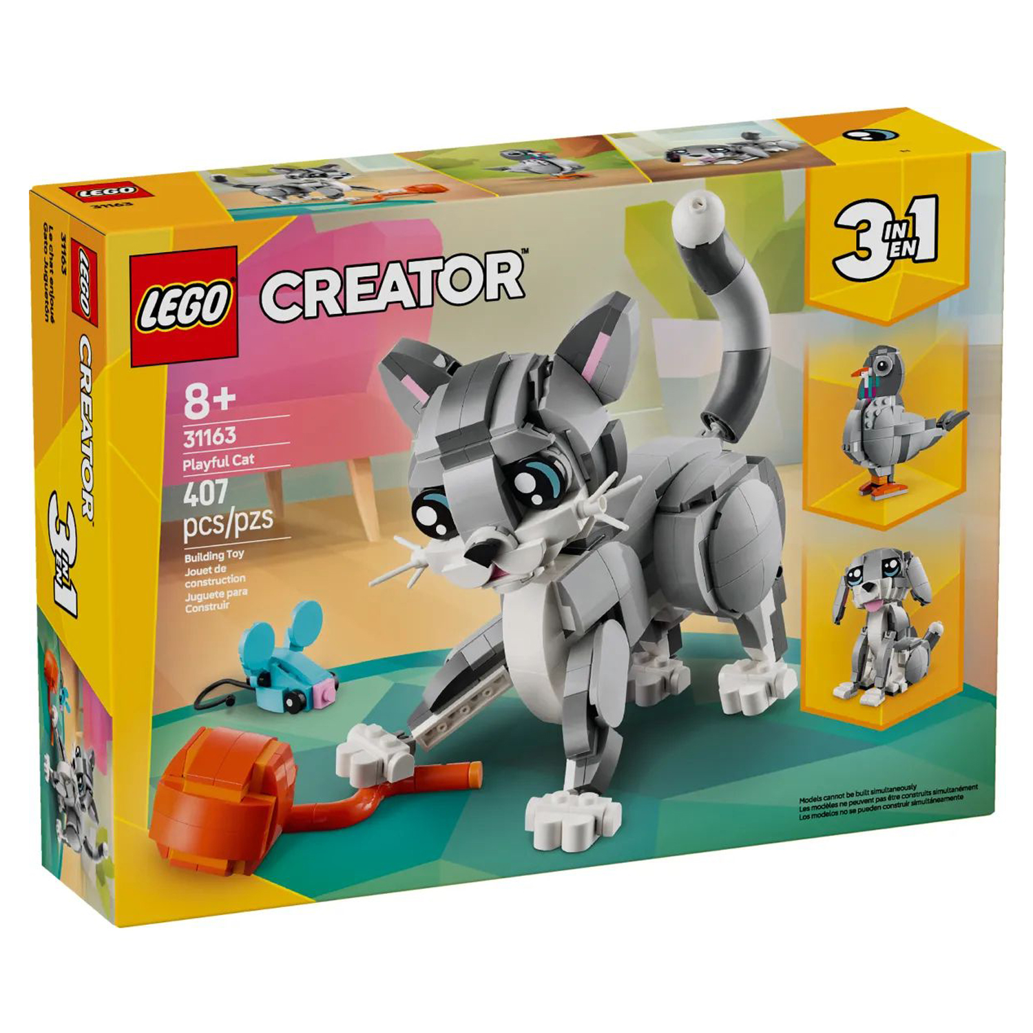 Конструктор детский LEGO Creator 3-in-1 Игривый Кот - фото 10