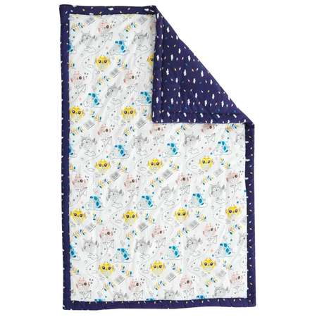 Одеяло детское Dormeo Сова фиолетовый/синий 140х200 см