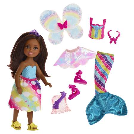 Кукла Barbie Челси фея русалка FJD01