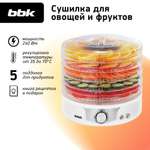 Сушилка электрическая BBK BDH301M белый/серебро 240 Вт механическое управление