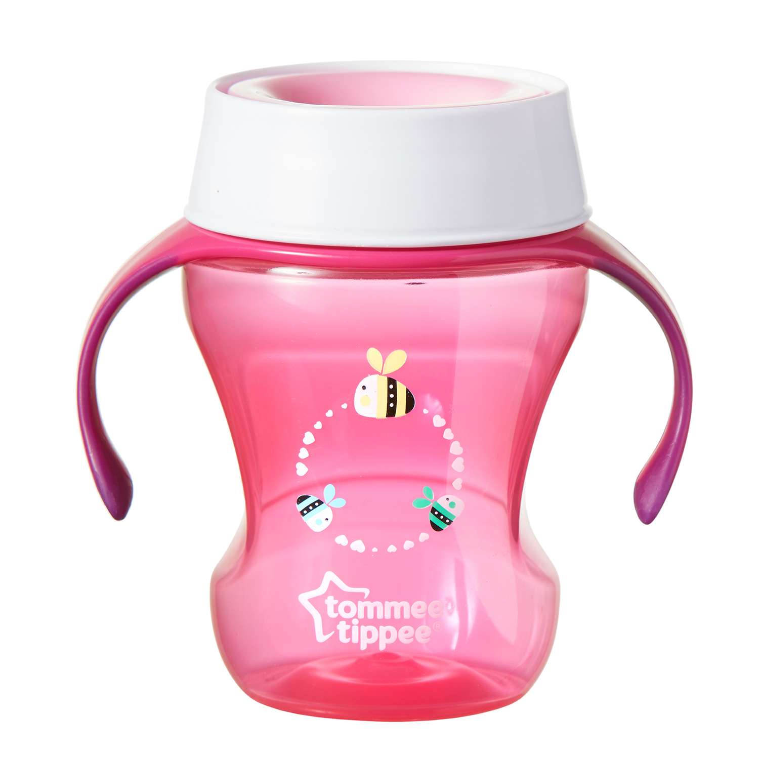 Чашка-непроливайка Tommee tippee 230мл с 6месяцев Розовая 44703591-1 - фото 1