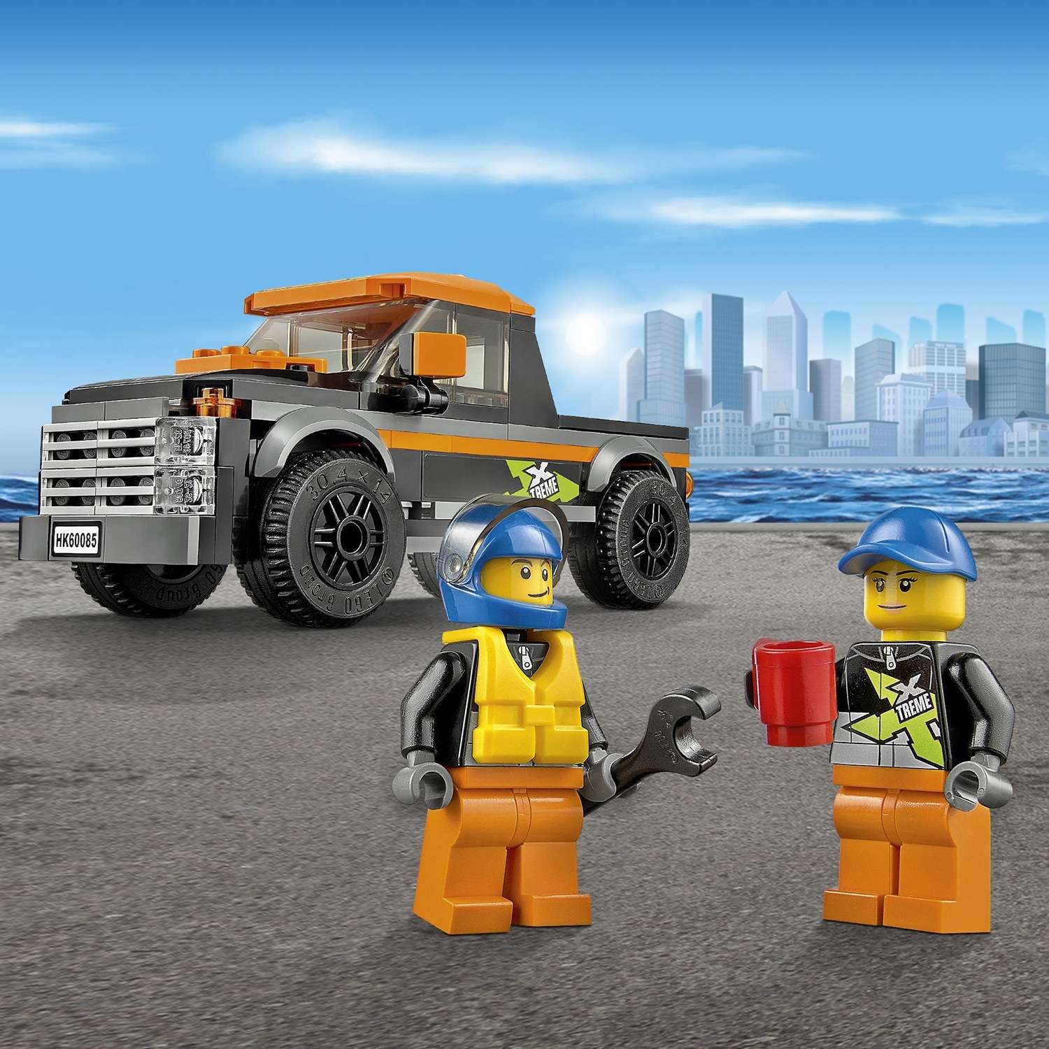 Конструктор LEGO City Great Vehicles Внедорожник 4x4 с гоночным катером (60085) - фото 5