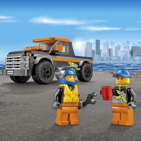 Конструктор LEGO City Great Vehicles Внедорожник 4x4 с гоночным катером (60085)