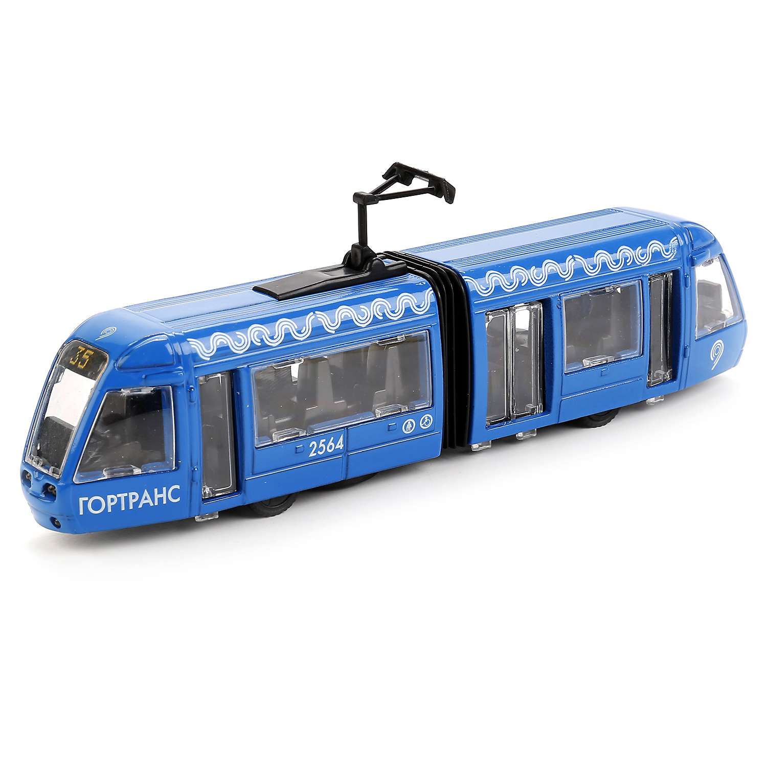 Трамвай Технопарк инерционный с гармошкой 256364 256364 - фото 1