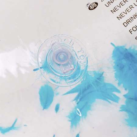 Детский надувной круг Solmax для плавания в форме сердца с перьями цвет голубой 70 см SM06988