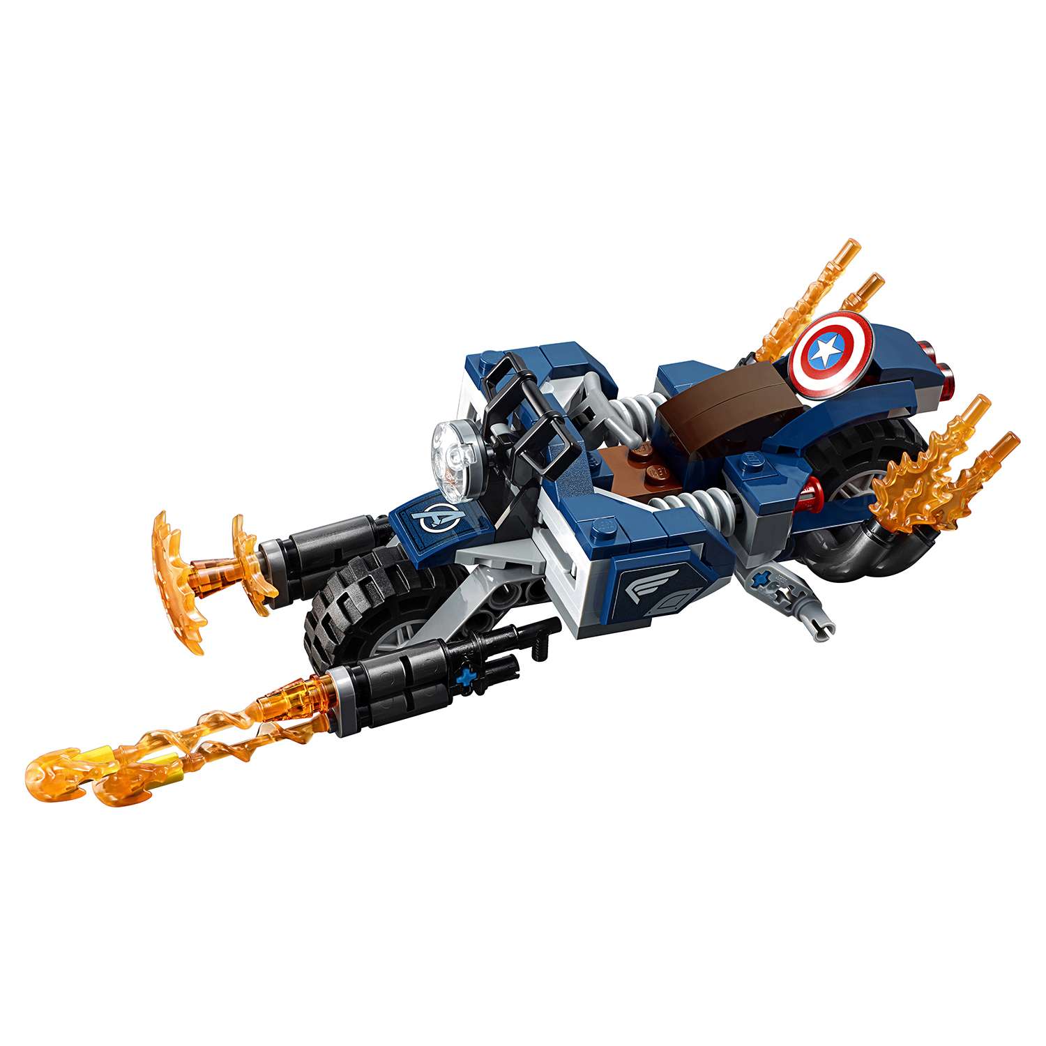Конструктор LEGO Marvel Super Heroes Капитан Америка Атака Аутрайдеров 76123 - фото 14