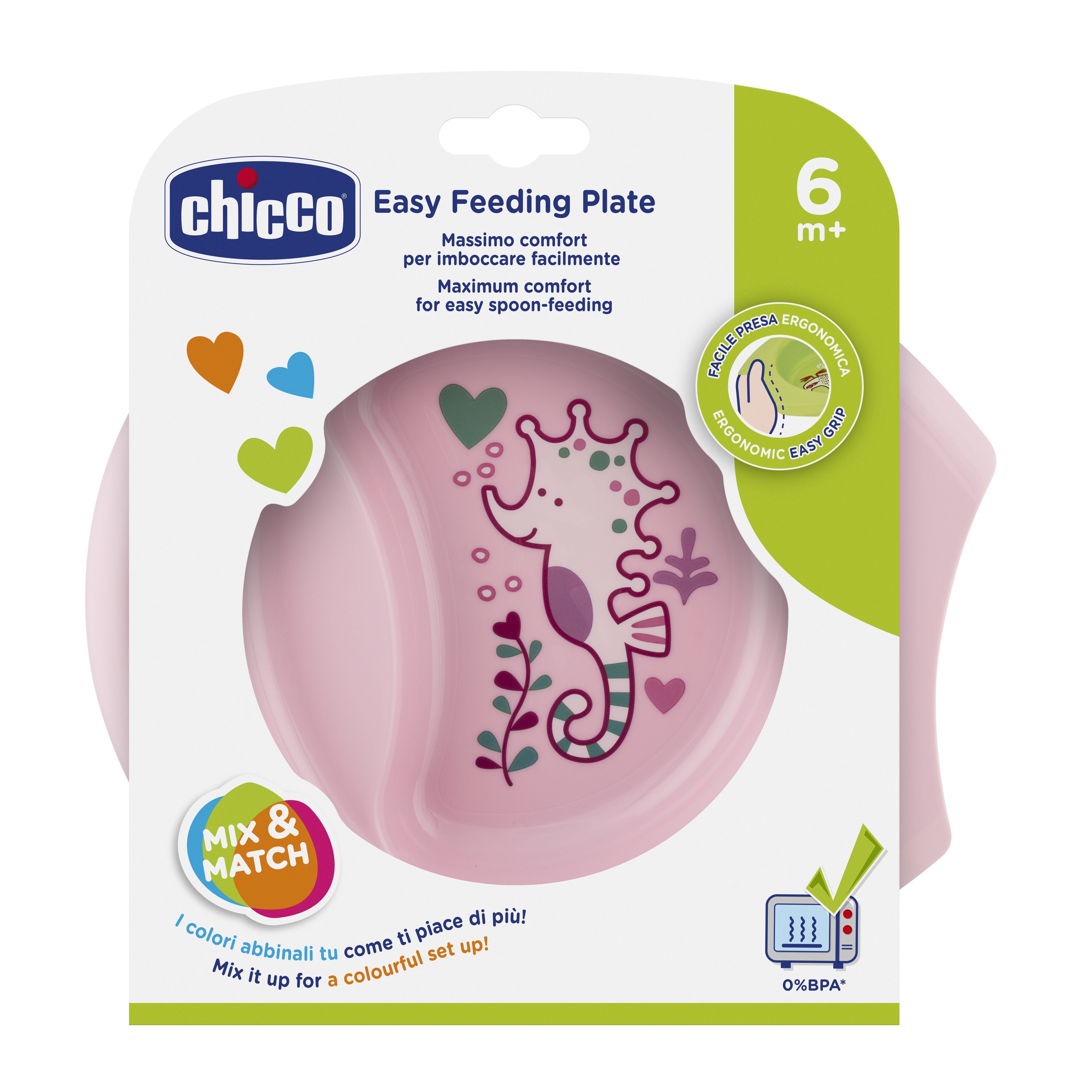 Тарелка Chicco Easy Feeding Bowl с 6месяцев Розовая - фото 2