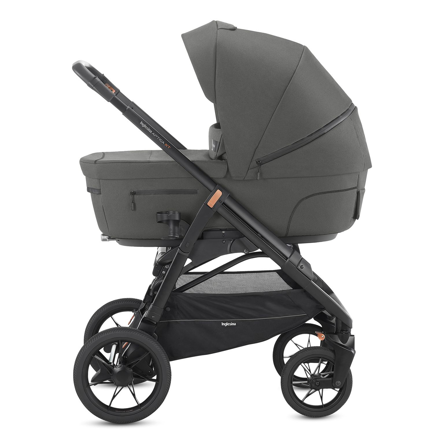 Коляска 2в1 Inglesina Aptica System Duo на шасси ApticaXT Charcoal Grey - фото 3