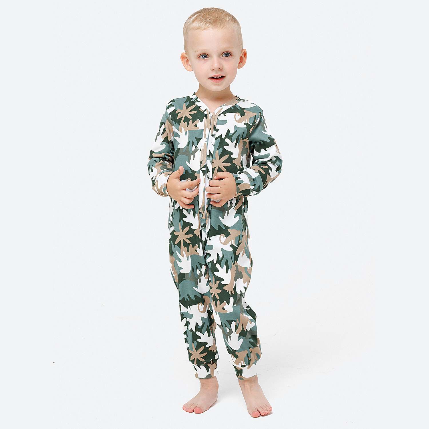 Пижама-комбинезон VEDDI 150-521и-19/хаки камуфляж - фото 3