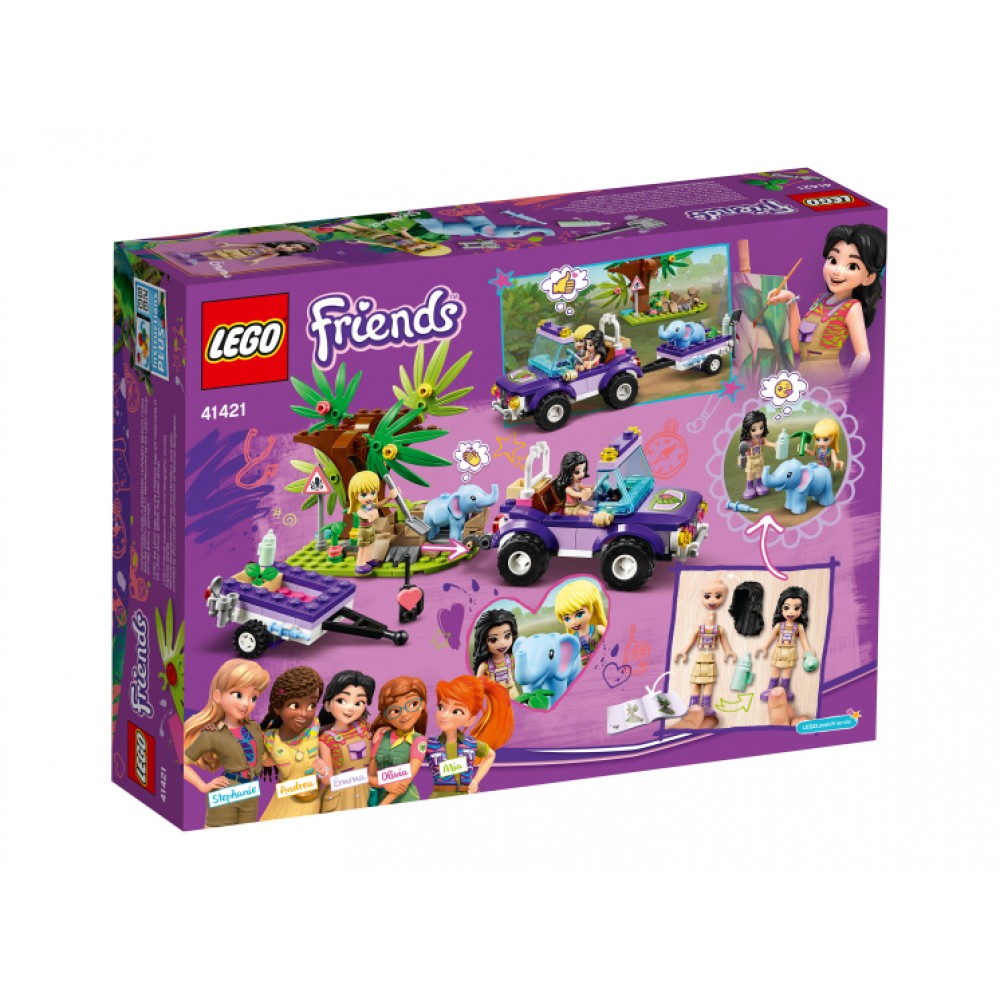 Конструктор LEGO Friends Джунгли: спасение слонёнка L-41421 - фото 1