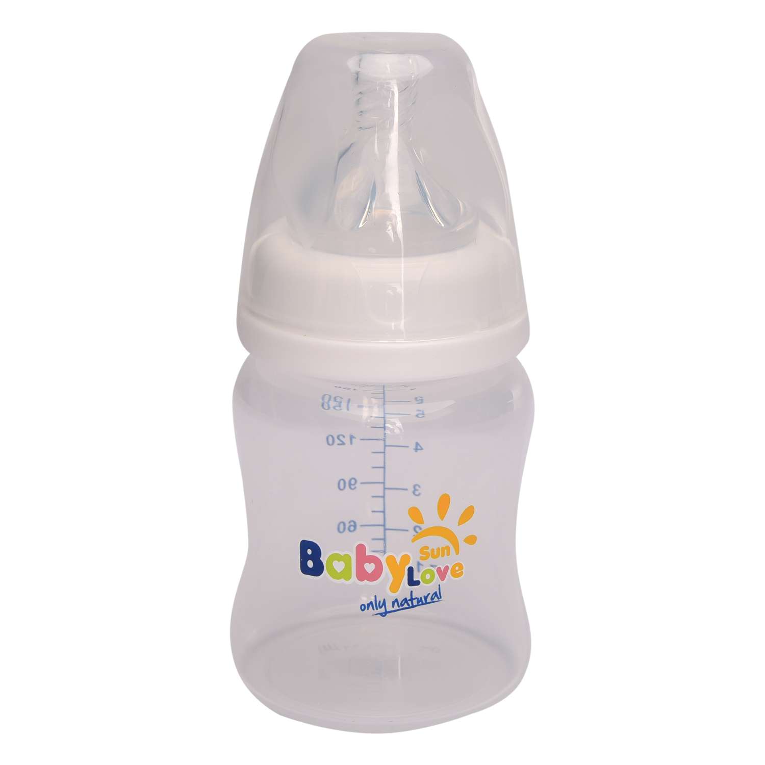Бутылочка Baby Sun Care 150 мл с силиконовой соской медленный поток - фото 1