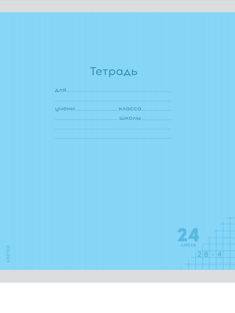 Тетрадь 24л классика Prof-Press Клетка комплект 10 штук - фото 8