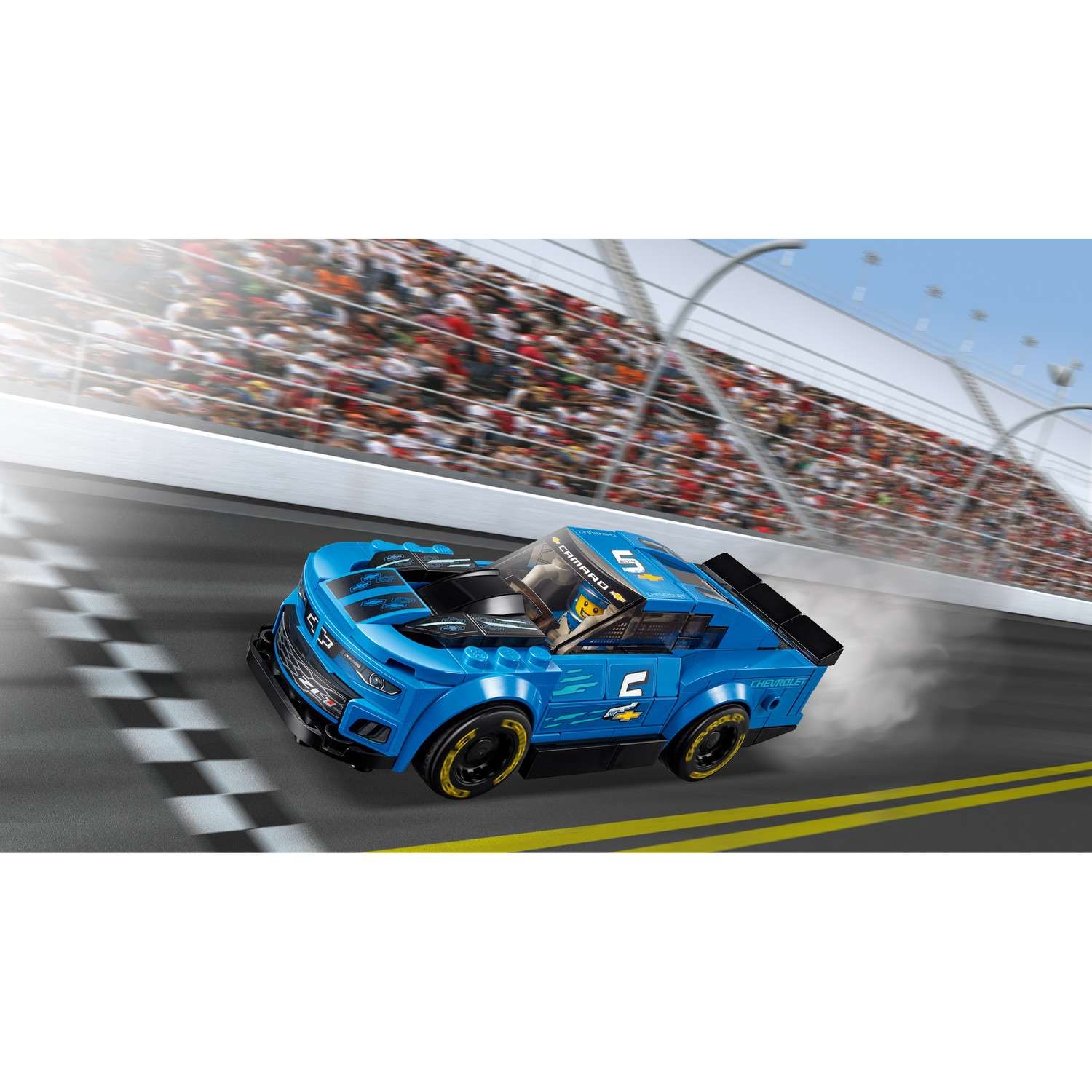 Конструктор LEGO Speed Champions Гоночный автомобиль Chevrolet Camaro ZL1 75891 - фото 8