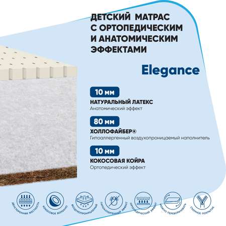 Матрац в кроватку Baby Elite Elegance 120*60*11 EL