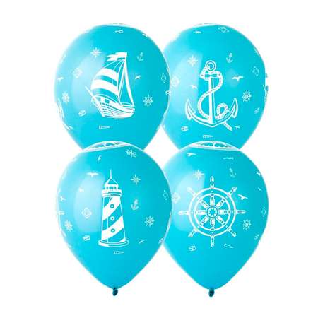 Воздушные шары Riota Морской стиль 30 см 15 шт