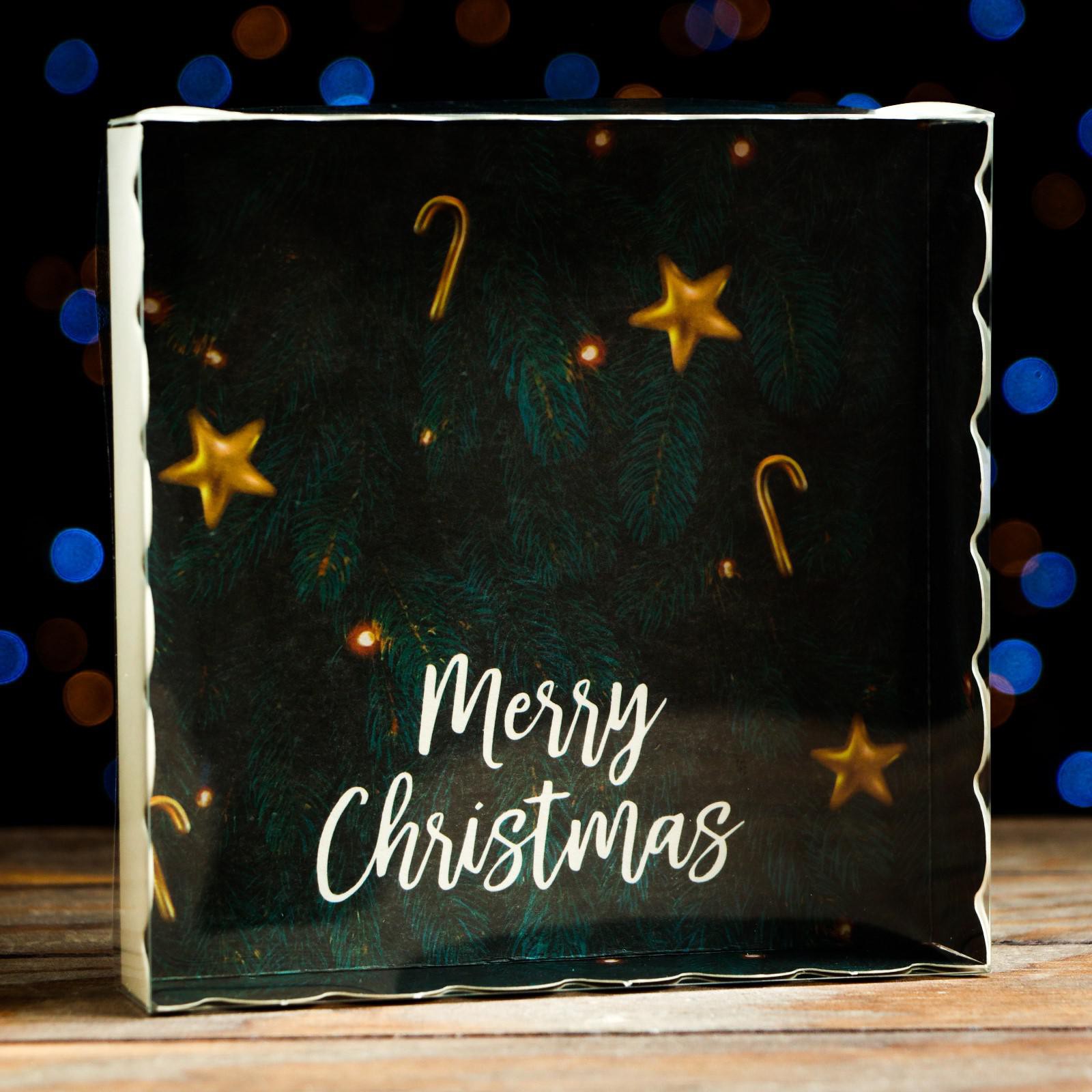Коробочка Sima-Land для печенья«Рождество» 15×15×3 см. 1 шт. - фото 1