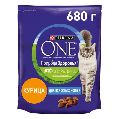 Корм для кошек Purina One 680г Природа Здоровья курица