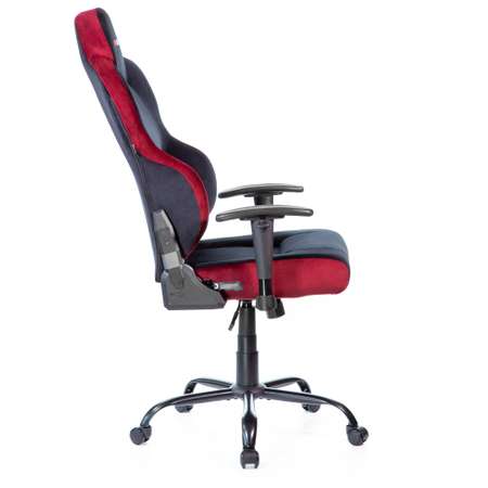 Кресло компьютерное VMMGAME UNIT UPGRADE с регулируемой спинкой велюр черно-красный