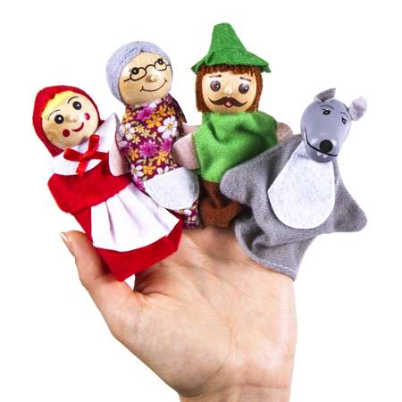 Детский пальчиковый кукольный театр Bradex Красная шапочка DE 1162