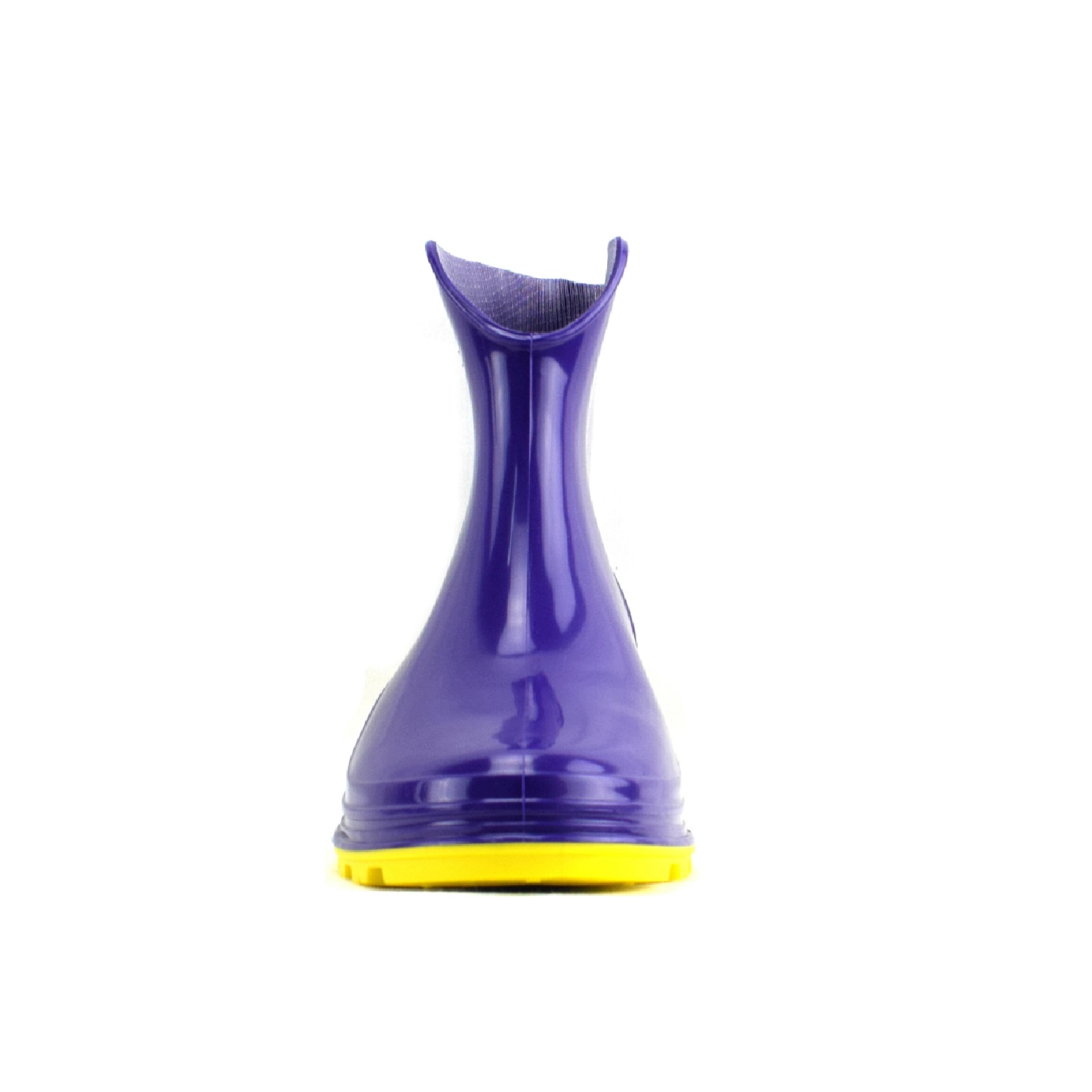 Резиновые сапоги Дарина Д16 Фиолетовый желтая подошва - фото 4