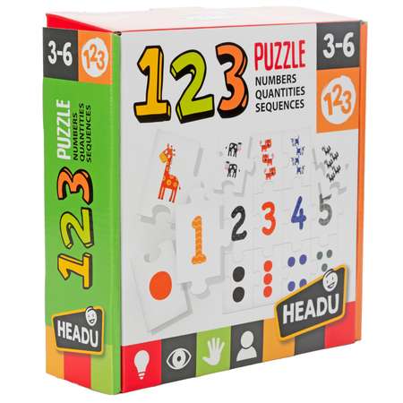 Игра настольная развививающая HEADU 1-2-3 Обучение счету для детей с 3 лет
