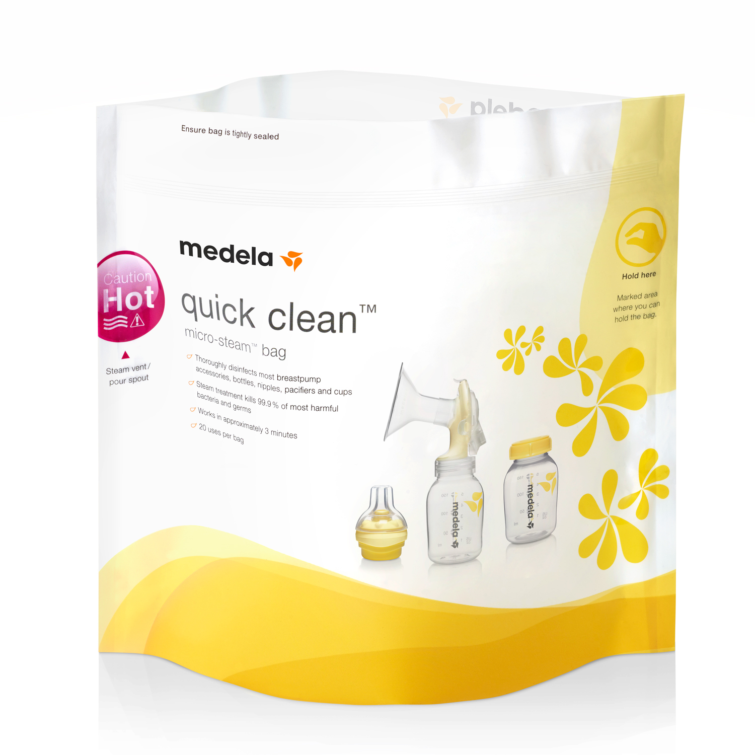 Пакеты для стерилизации Medela в СВЧ Quick Clean 5 шт купить по цене 699 ₽  в интернет-магазине Детский мир