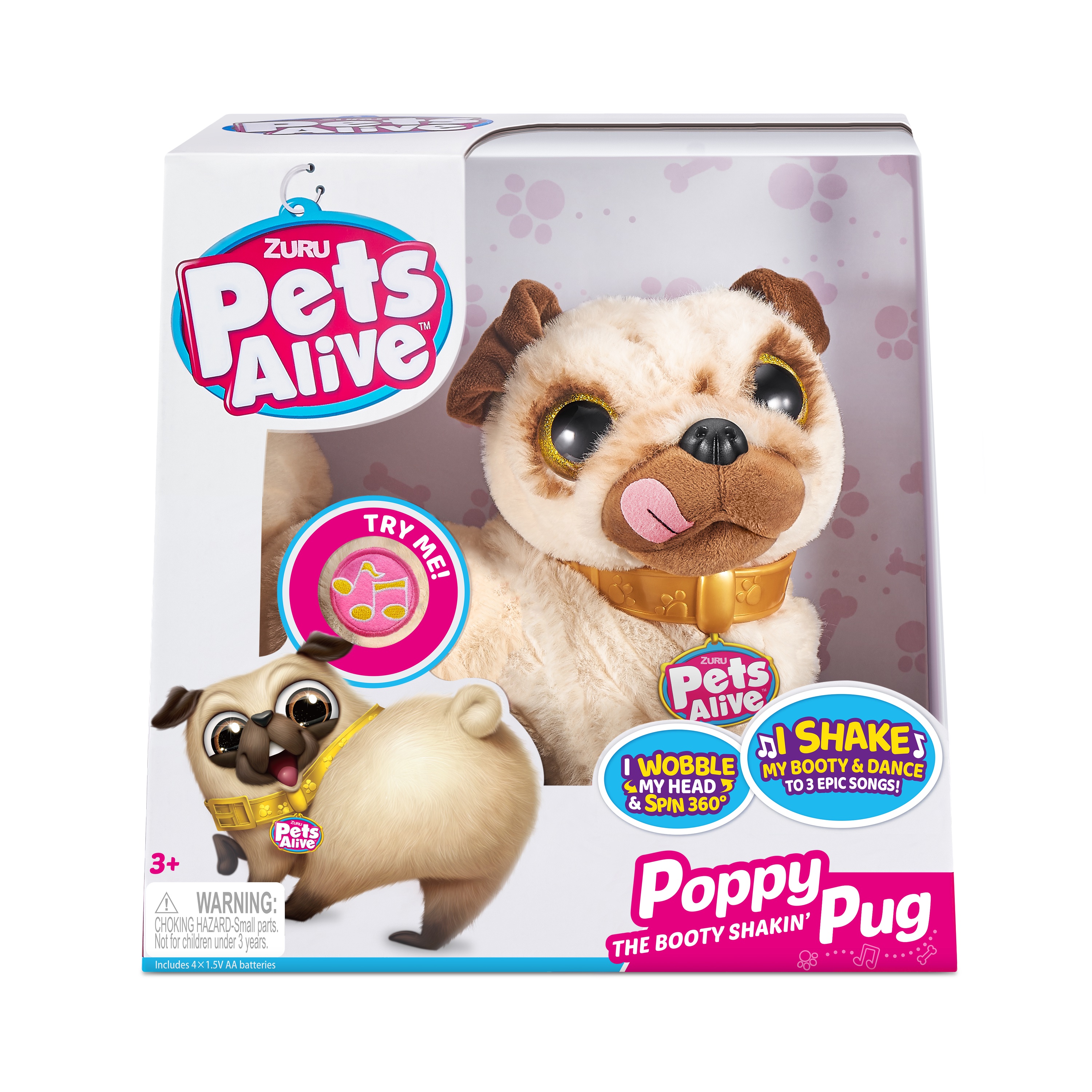 Игрушка Pets Alive Мопс 9521 купить по цене 3199 ₽ в интернет-магазине  Детский мир