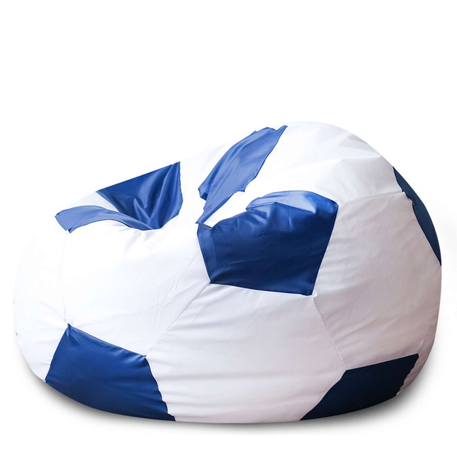 Кресло-мешок DreamBag Мяч Бело-Синий Оксфорд - фото 1