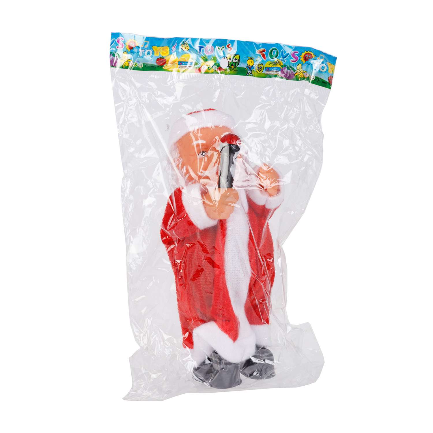 Фигура декоративная BABY STYLE Дед Мороз с микрофоном - фото 2