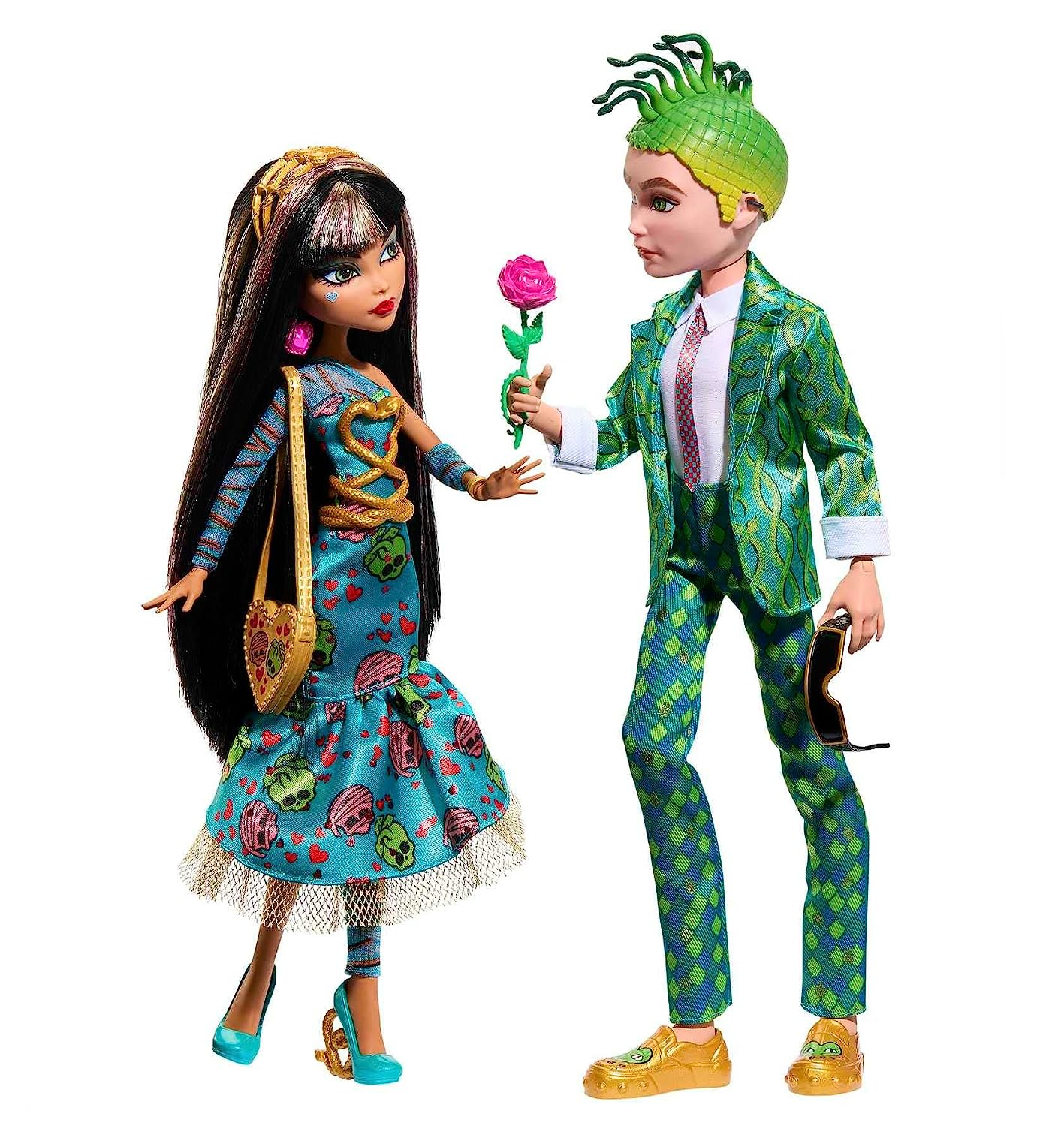 Набор игровой Monster High Howliday Love Edition Valentiness day 2-pack  Cleo and Deuce HKY85 купить по цене 12999 ₽ в интернет-магазине Детский мир