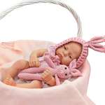 Набор для фотосессии малыша SHARKTOYS от 0 до 3 месяцев мягкая игрушка Заяц и вязаная шапочка