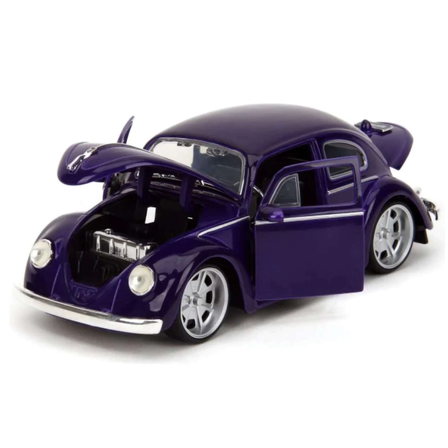 Автомобиль Jada Volkswagen Beetle Wednesday 1:24 ТоуR264 - фото 4