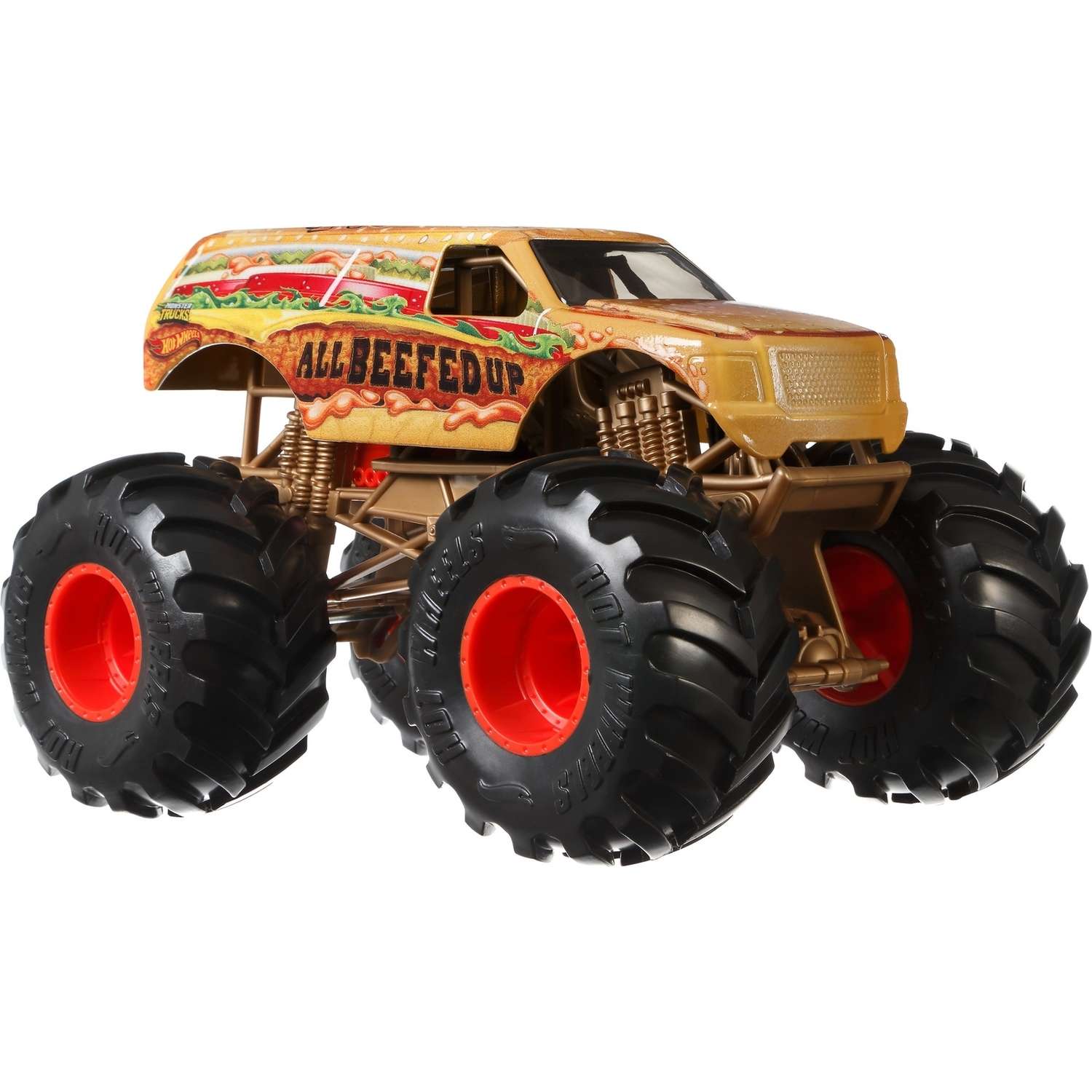 Машинка Hot Wheels Monster Trucks 1:24 Олл Бифид Апп GBV41 FYJ83 - фото 1