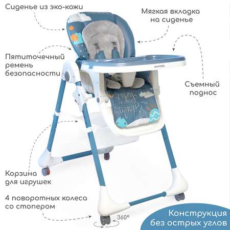 Стульчик для кормления Amarobaby Enjoy Синий