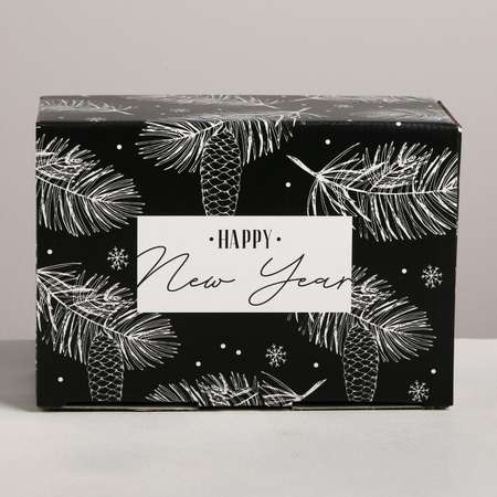 Складная коробка Дарите Счастье «Новый год». 22×15×10 см