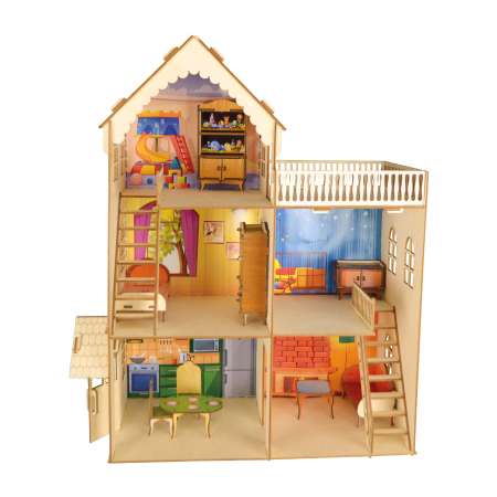 Дом для кукол Arvada Уют с мебелью