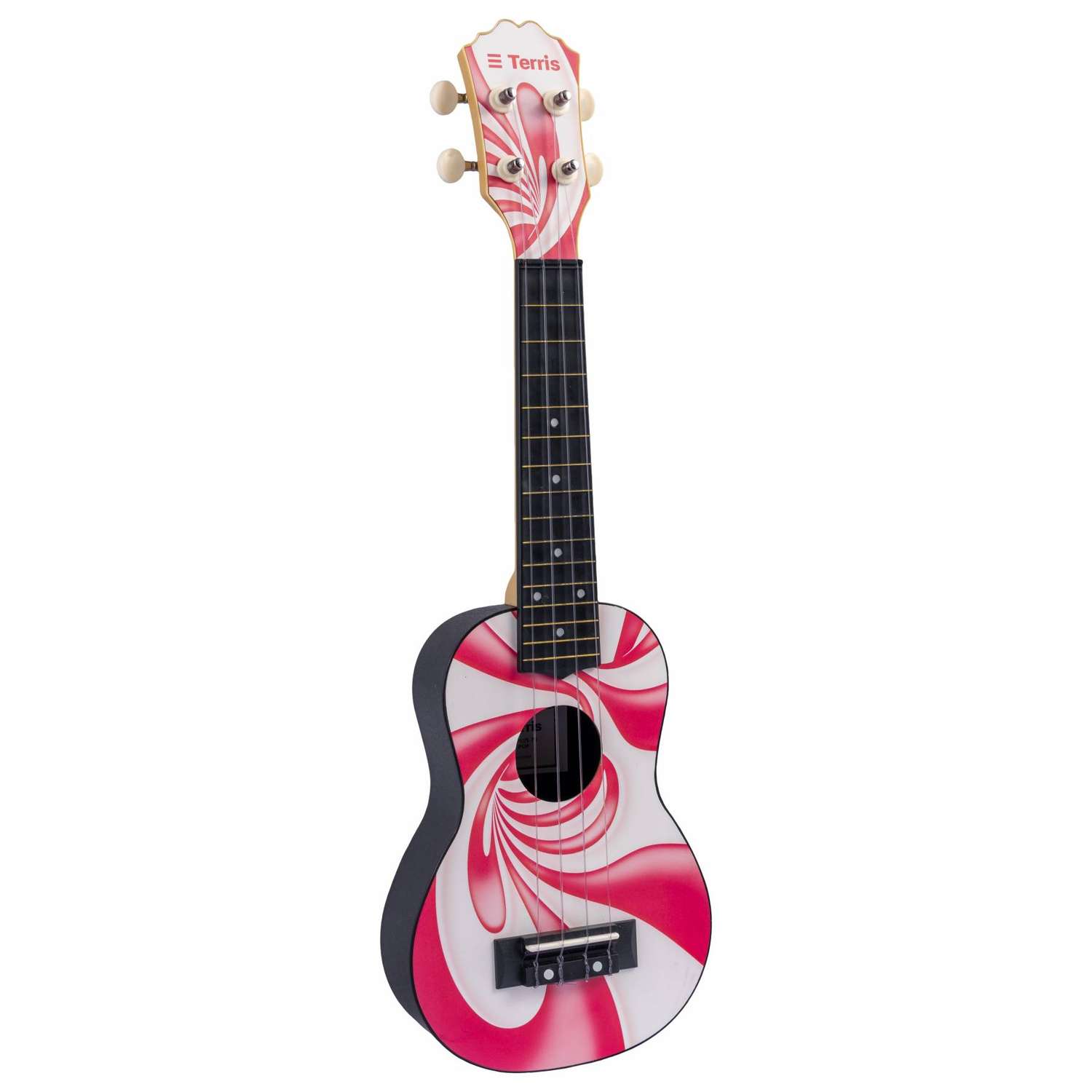 Гитара гавайская Terris укулеле сопрано PLUS-70 LOLLIPOP рисунок леденец - фото 6