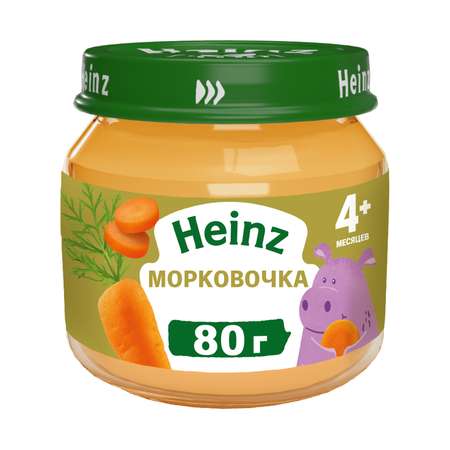 Пюре Heinz морковочка 80г с 5месяцев