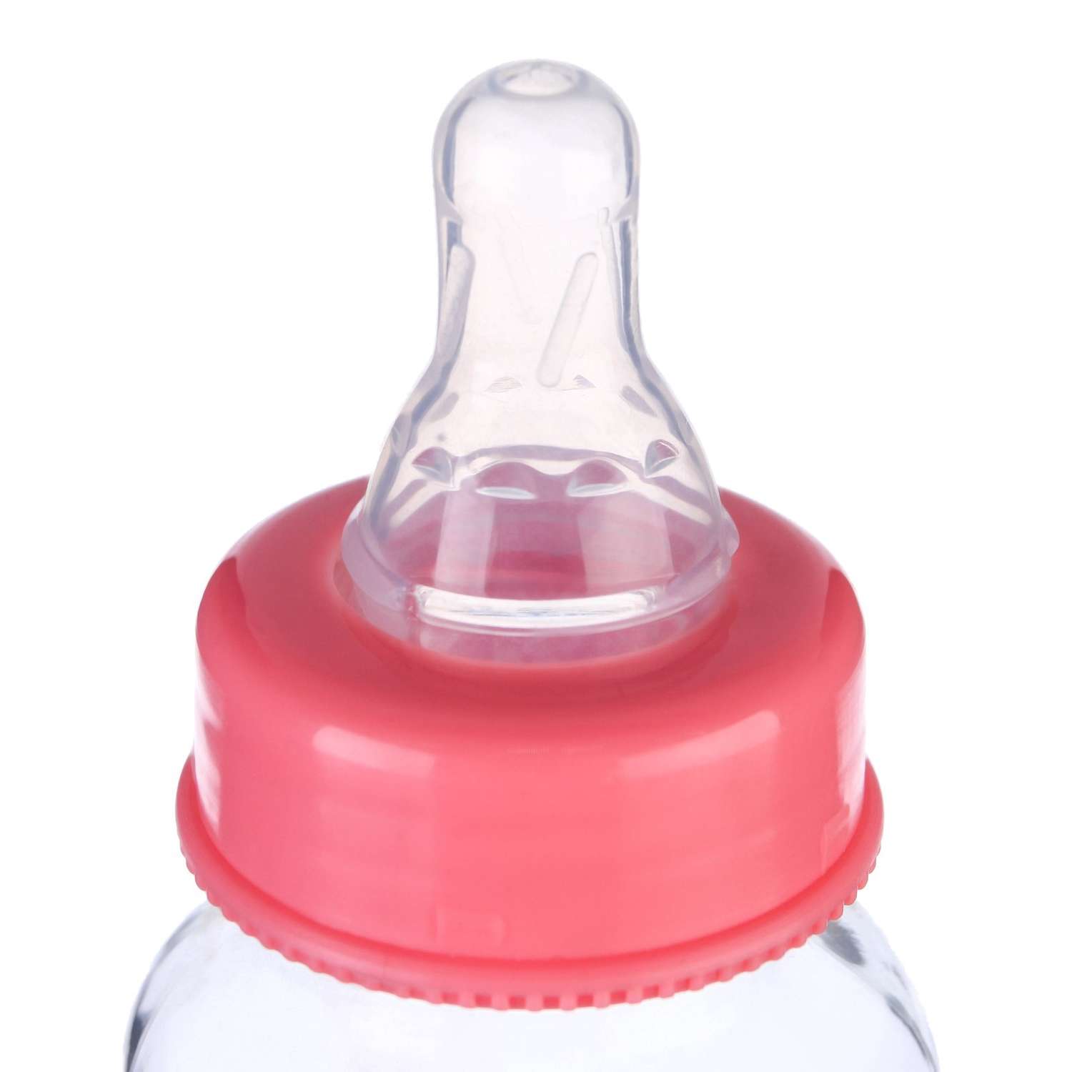 Бутылочка Mum and Baby для кормления стекло 180 мл «Люблю вкусняшки» стандартное горло средний поток - фото 3