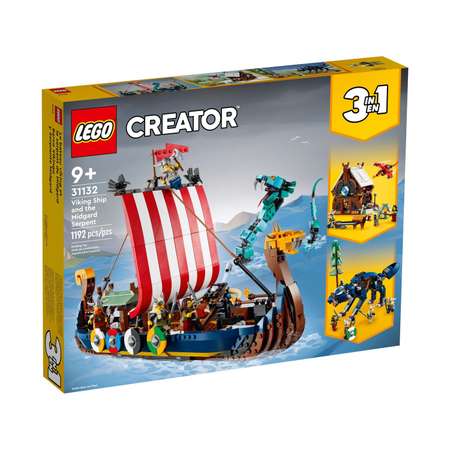 Конструктор LEGO Creator Viking Ship and the Midgard Serpent 31132