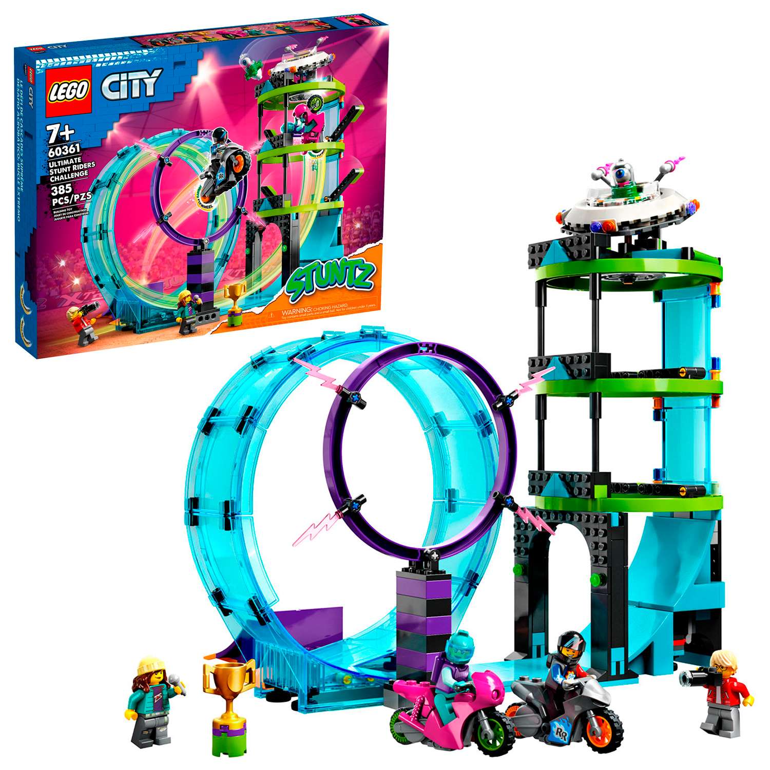 Конструктор детский LEGO City Stuntz Главное каскадерское испытание 60361 - фото 2