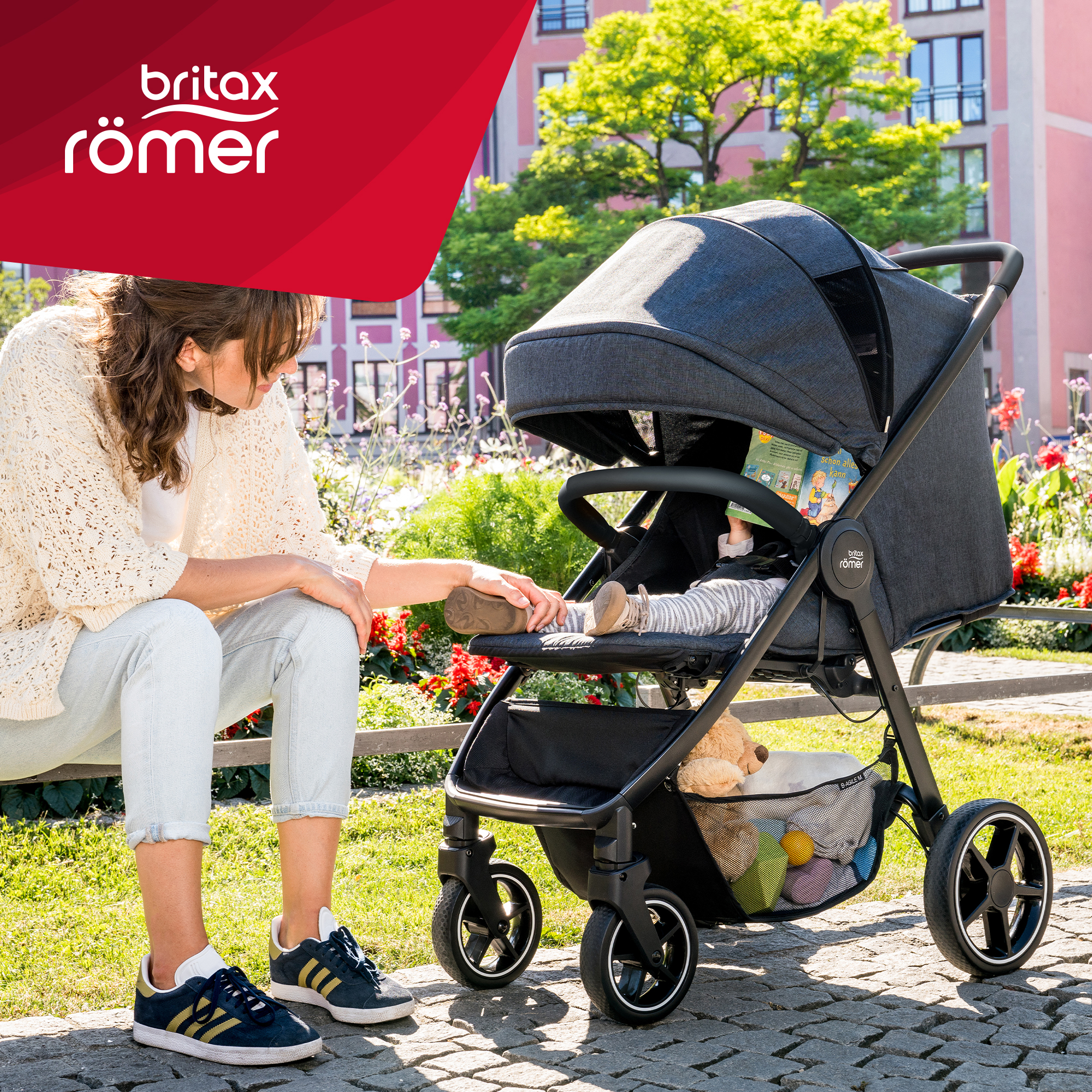 Коляска Britax Roemer B-Agile R Elephant Grey-black - фото 13