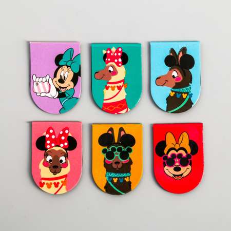 Открытка Disney с магнитными закладками «Сделай мир ярче!» Минни Маус 6 шт