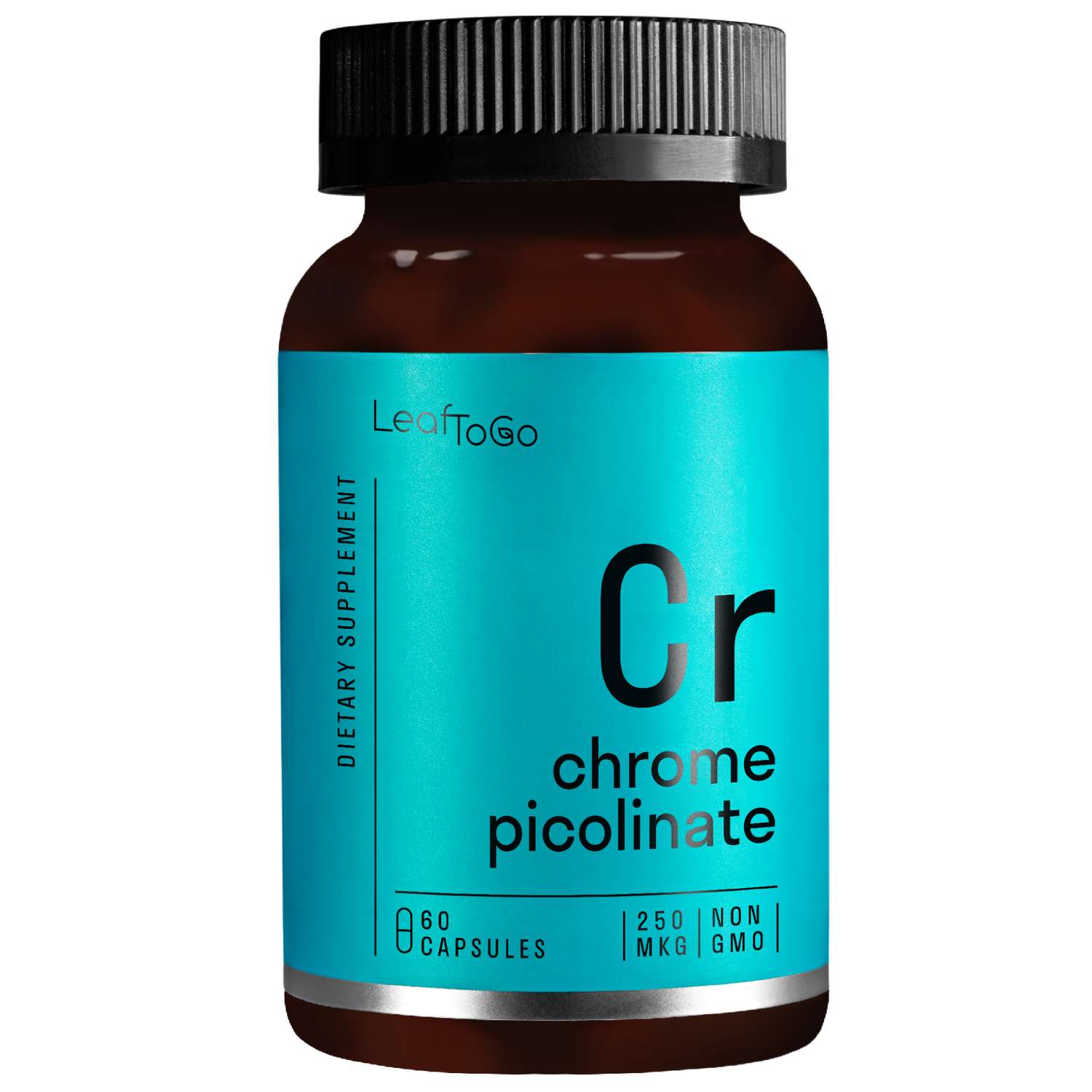 Хром LeafToGo Пиколинат хрома 250 мкг в 1 капсуле витамины 60 капсул - фото 1