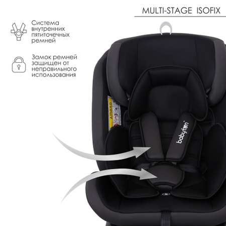 Автокресло Babyton Multi-Stage Black-Grey Isofix 0+/1/2/3 (0-36 кг)