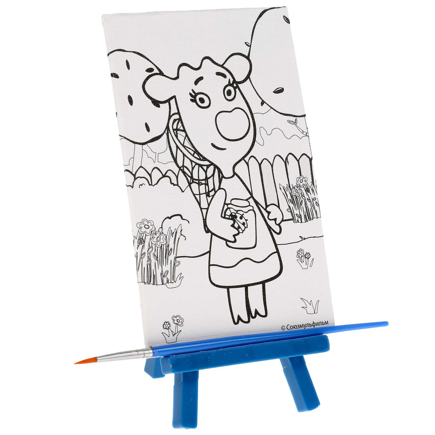 Набор для рисования МультиАРТ Оранжевая корова роспись холстов по контуру 2шт 306031 - фото 5