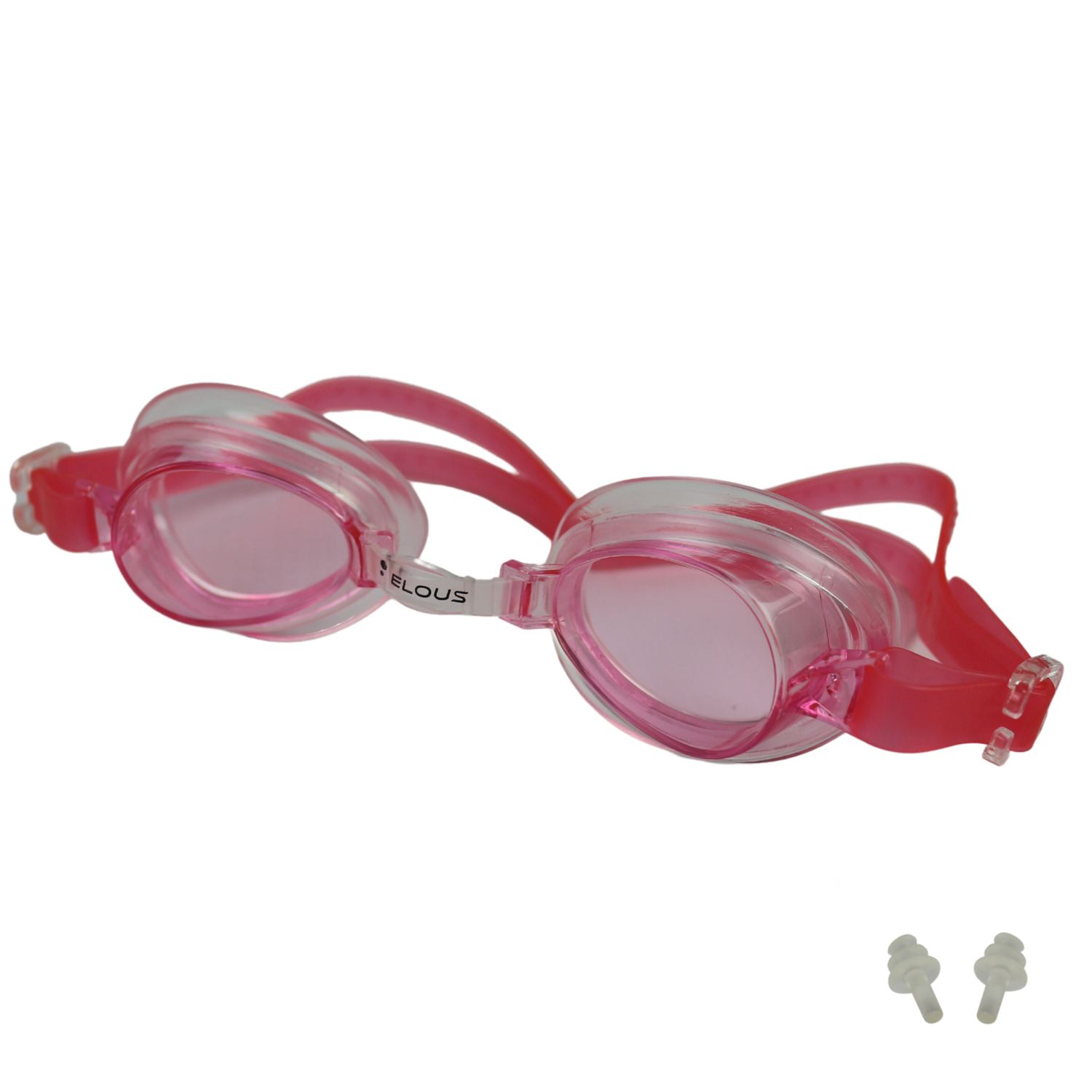 Очки для плавания Elous YG-1210 розовые - фото 1