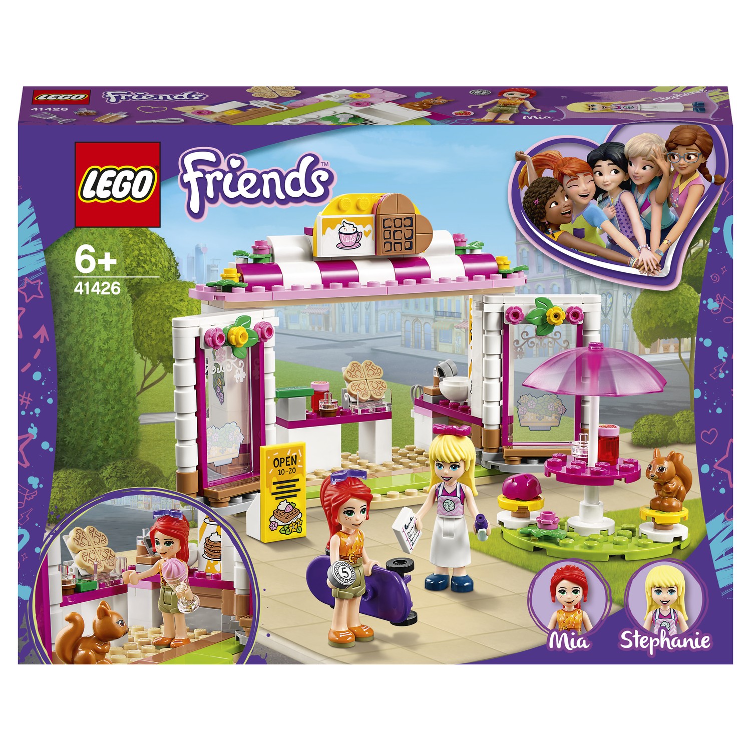 Конструктор LEGO Friends Кафе в парке Хартлейк Сити 41426 купить по цене  999 ₽ в интернет-магазине Детский мир