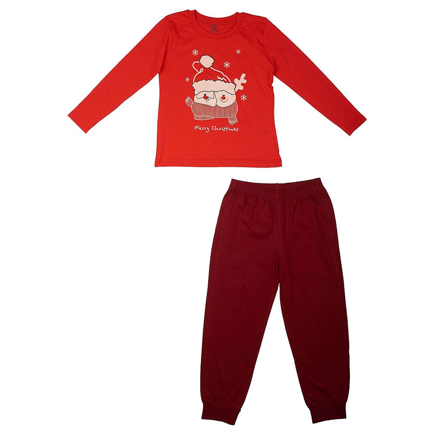 Пижама Белый слон 101.5141 Красный+бордовый - фото 1