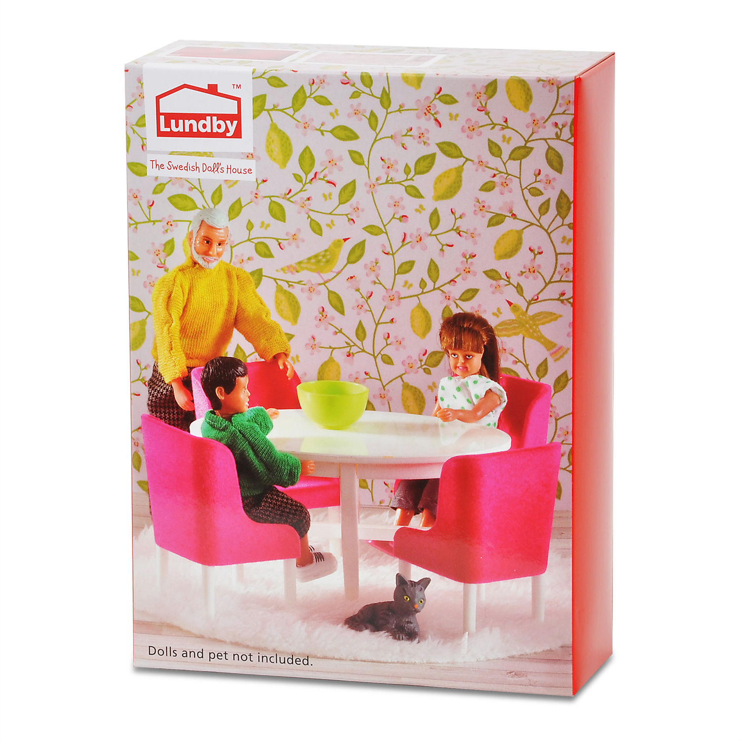 Мебель для домика Lundby Обеденная группа 7предметов Малиновый LB_60208000 LB_60208000 - фото 3